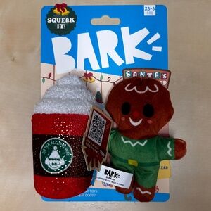 NWT - Bark Jolly Jitterbread Man Christmas Toys